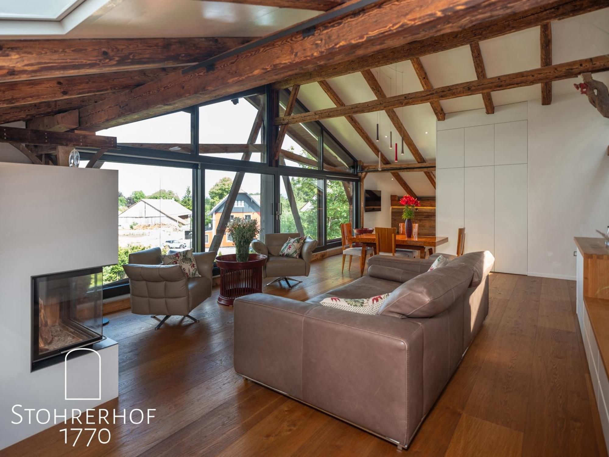5 Sterne Penthouse-Loft Gut Stohrerhof Bis 4 Personen Diessen am Ammersee Ngoại thất bức ảnh